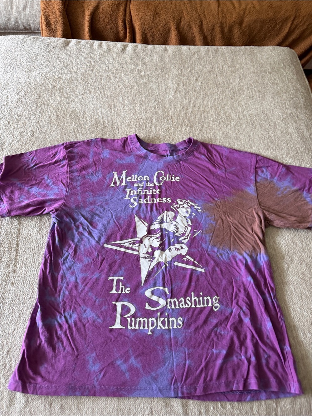 The Smashing Pumpkins Mellon Collie Tie-Dye Tee - Purple Blue